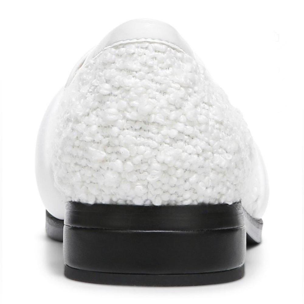 NEW Vionic Mylene White Boucle Loafers - Picture 6 of 9